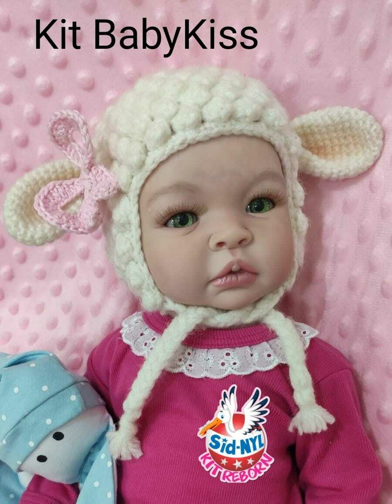 Boneca Reborn Baby Kiss Estilo Bebê Reborn Realista SID-NYL