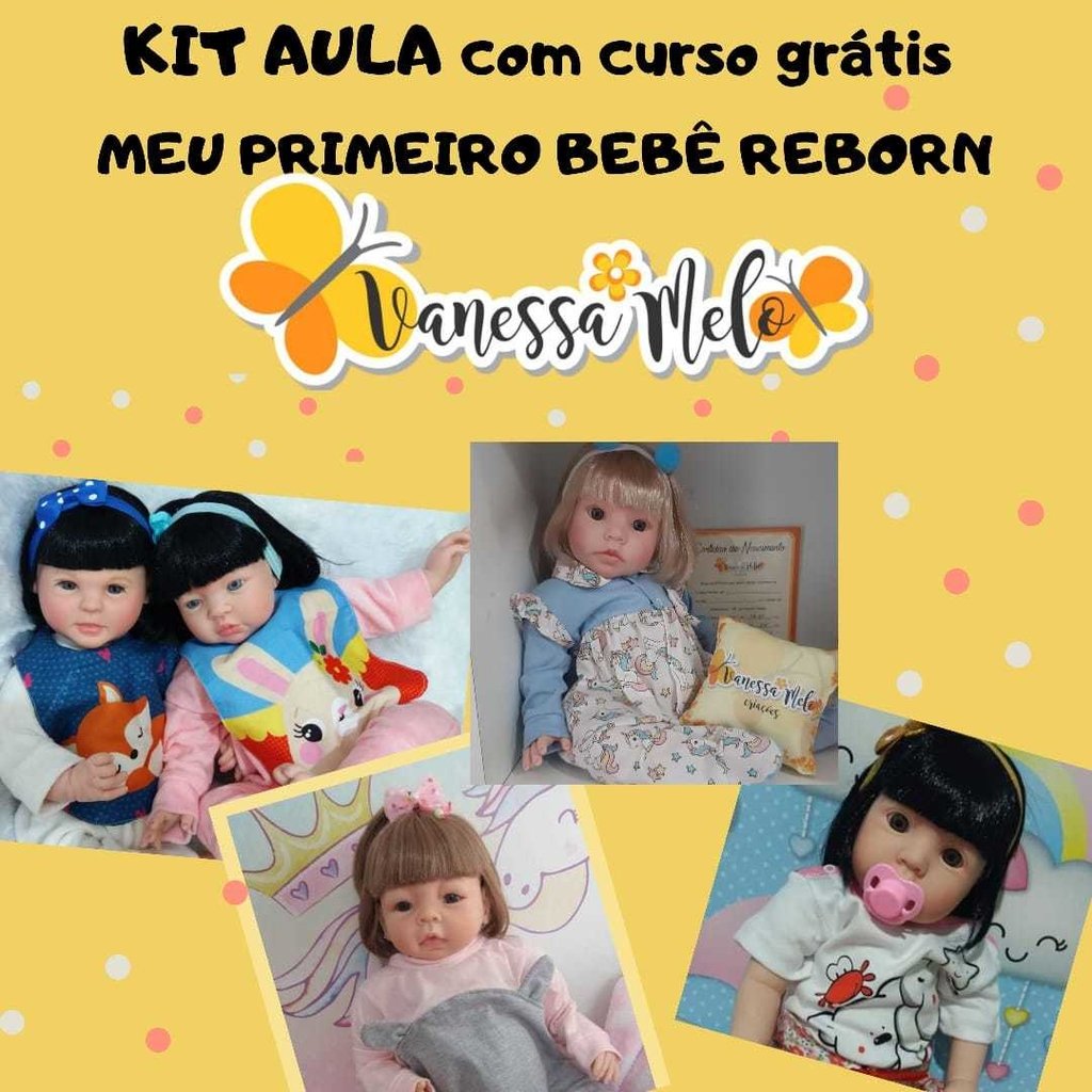 KIT AULA COMPLETO DE BEBÊ REBORN - CURSO GRÁTIS