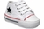 TÊNIS CANO ALTO - NEW STAR - BRANCO COM VERMELHO - IBABY