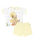 PIJAMA COM BLUSA MANGA CURTA E SHORT EM SUEDINE - PATINHOS - AMARELO - ANJOS BABY - comprar online