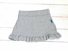 pollera con short gris melange