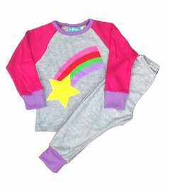 pijama gris estrella arco iris