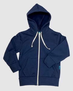 campera frisa colegial azul marino