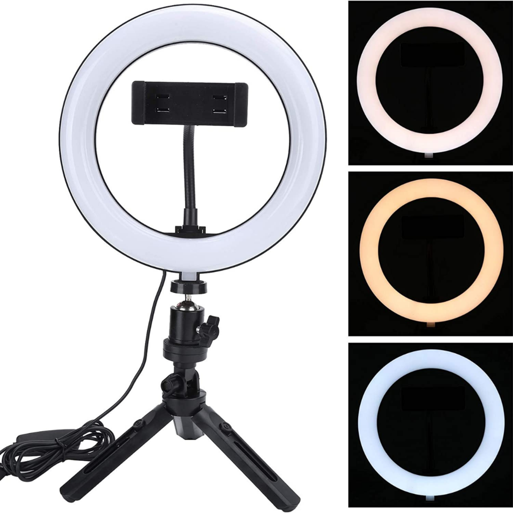 Soporte Tripode Flexible Para Celular Y Camara + ARO DE LUZ LED