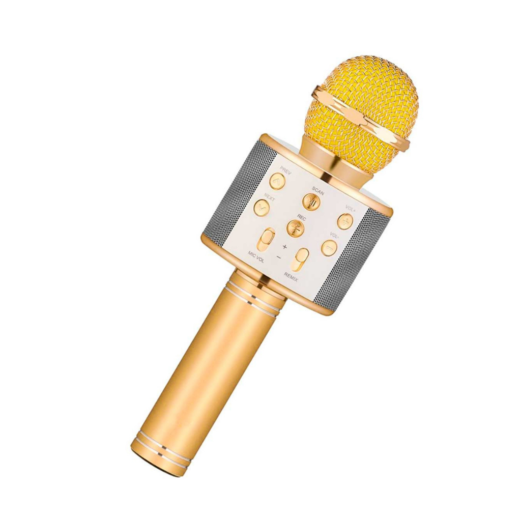 Microfono karaoke con luces sales