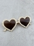 LENTES CORAZON BEIGE - comprar online