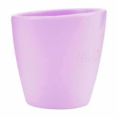 CHICCO VASO SILICONAS ROSA +6M