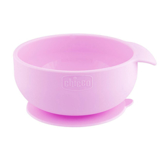 CHICCO BOWL SILICONA ROSA +6M - comprar online