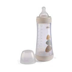 CHICCO MAMADERA PERFECT5 BLANCO FLUJO RÁPIDO 4M+ 300 ML - Childs Especialistas en Bebes