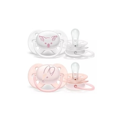 AVENT CHUPETE ULTRA SOFT DECO 0-6 NENA X 2 UNIDADES 222/04