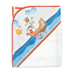 MI BES TOALLÓN CON CAPUCHA SUBLIMADO PIRATAS FELICES 1006566 - comprar online