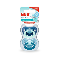 NUK SET DE 2 CHUPETES SIGNATURE CELESTE TALLE 2 6-18M 10736678