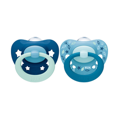 NUK SET DE 2 CHUPETES SIGNATURE CELESTE TALLE 2 6-18M 10736678 - comprar online