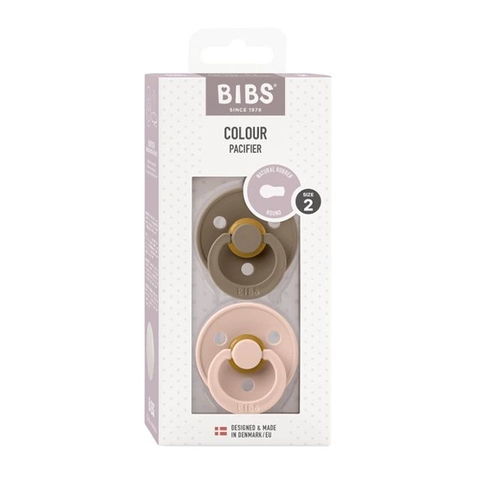 Bibs Chupete 6-18 Meses Dark Oak y Blush