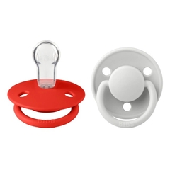 BIBS CHUPETE DE LUX ONE SIZE CANDY APPLE HAZE SILICONE 2 UDS 150235