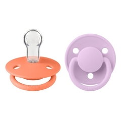 BIBS CHUPETE DE LUX ONE SIZE PAPAY VIOLET SKY SILICONE 2 UDS 150252