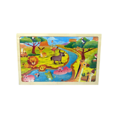 DREAM SPORT PUZZLE DE MADERA 40 PIEZAS ANIMALES 32CMX20CM M319 36M+ - tienda online