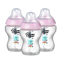 TOMMEE TIPPEE BIBERÓN X 260 ML 3 PIEZAS NENA 52259520 +OM