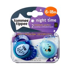 TOMMEE TIPPEE SET DE 2 CHUPETES NIGHT TIME 6-18 M - tienda online