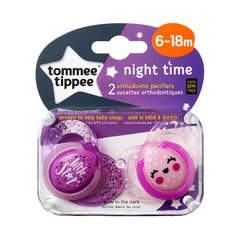 TOMMEE TIPPEE SET DE 2 CHUPETES NIGHT TIME 6-18 M