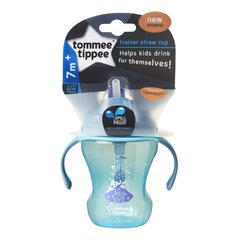 TOMMEE TIPPEE VASO 230 ML TRAINER STRAW CUP 1 PK 54801550 +7M - Childs Especialistas en Bebes