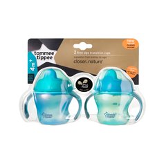 TOMMEE TIPPEE VASO 125 ML FIRST SIPS TRANSICION 2 PIEZAS 54900240 +4M