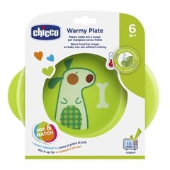 CHICCO PLATO TÉRMICO GRIS / VERDE 6M+ en internet