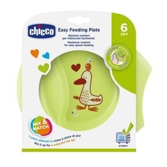 CHICCO PLATO EASY FEEDING 6M+ VERDE