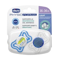 CHICCO CHUPETE PHYSIO LIGHT AZUL 16-36 M 2 UDS - comprar online