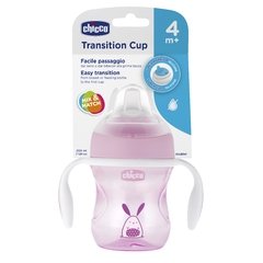 CHICCO VASO TRANSITION CUP ROSA 4M+
