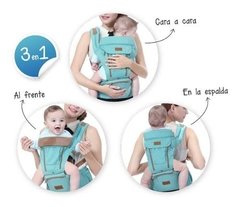 BABYONE MOCHILA PORTABEBÉ 3 EN 1 CITY GRIS - comprar online