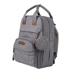 PRIORI MOCHILA MATERNAL CON CAMBIADOR Y PORTACHUPETE GRIS AC8307 - comprar online