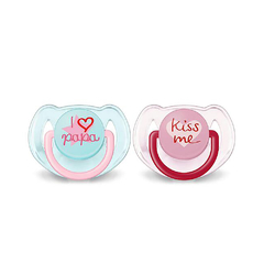 AVENT CHUPETE 6-18M I LOVE MAMA NIÑA X 2 UNIDADES SCF172/72 - comprar online