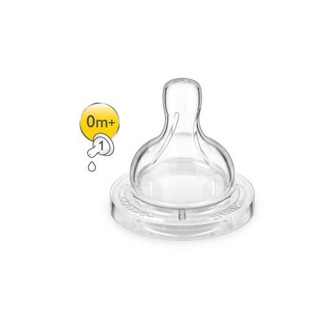 AVENT TETINA MAMADERA CLASSIC FLUIR MUY LENTO X 2 UNIDADES 0M+ SCF631/27