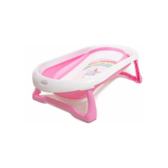 BABYONE BAÑERA ESTAMPADA PLEGABLE ROSA UNICORNIO - comprar online