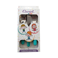 CAROL CUBIERTOS INFANTIL X 3 COLOR CAJA 360 13605