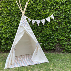 BLANCO INFANTIL CARPITA TEPEE VARIOS MOTIVOS