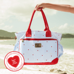 HAPPY LITTLE MOMENTS BOLSO CATA CORAZONES ROJO - tienda online