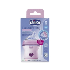 CHICCO BIBERÓN NATURAL FEELING 0M+ 150 ML ROSA