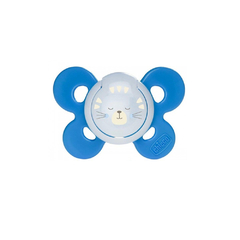 CHICCO CHUPETE COMFORT BLUE LUMINOSO DE SILICONA 16-36 M X 1 UNIDAD