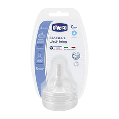 CHICCO TETINA WB SILICONA FLUJO NORMAL 0M+ 2 UDS