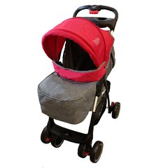 BABYONE TRAVEL SYSTEM SMART GRIS MELANGE Y ROJO - Childs Especialistas en Bebes