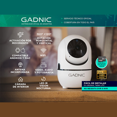 GADNIC CAMARA DE SEGURIDAD IP P2P WIFI MINI P2P00009 en internet