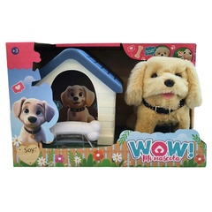 WOW PERRITO GOLDEN RETRIEVER CON CASITA Y HUESO COLORES SURTIDOS IK0690 +3 AÑOS - comprar online