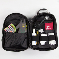 LAS FLORITAS MOCHILA MATERNAL HELENA NEGRO - comprar online