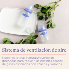 Imagen de LANSINOH MAMADERA CON TETINA NATURAL WAVE 240 ML 71055