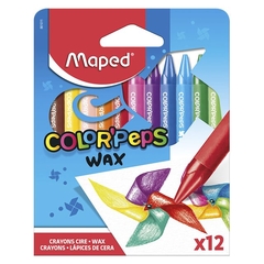 MAPED LAPICES DE CERA COLOR PEPS X 12 861011