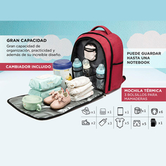 SOUTH PORT MOCHILA MATERNAL PRO CAMBIADOR GRIS MOCH099G