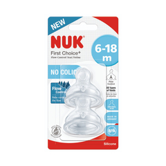 NUK TETINA X 2 UNIDADES FC PLUS +6M CONTROL DE FLUJO N0721329