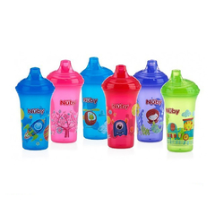 NUBY VASO ANTIDERRAME CON BOQUILLA RIGIDA 270 ML VARIOS COLORES 9693DU +6M - comprar online